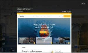 logistics landing page