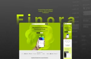 Finance Insurance Industry Landing Page UI Design